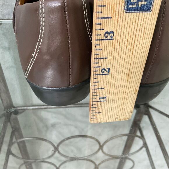 Naturalizer Nasan comfort shoes women’s SZ 8 Brown Leather Slip On Loafers Flex - Picture 10 of 11